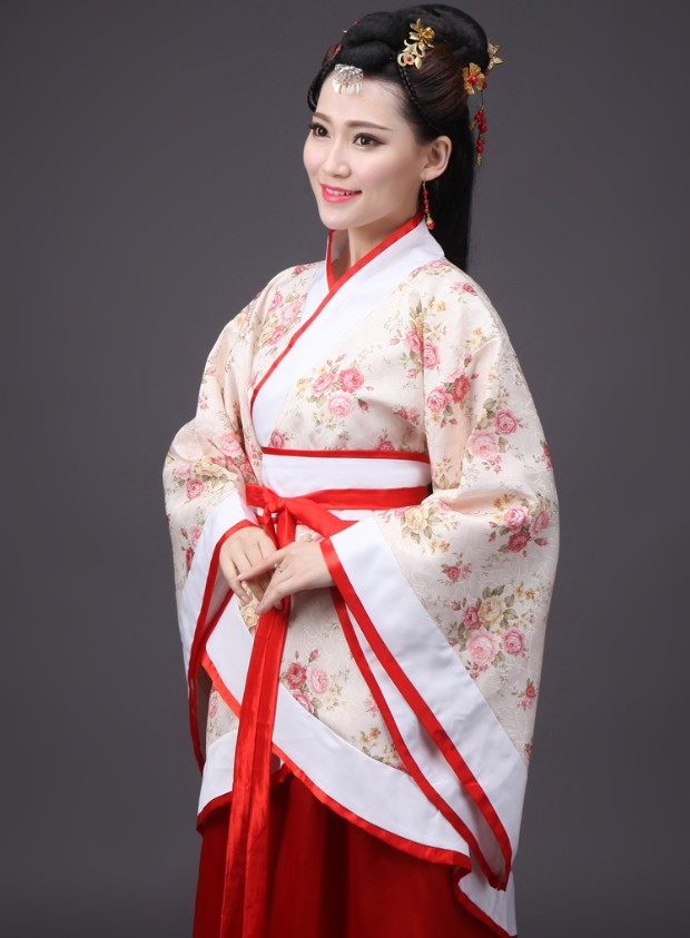 汉服女古装曲裾襦裙古装服装原创汉唐古装仙女装改良民族风演出服