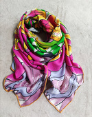 保暖柔软亲肤 百搭围巾披肩两用 真丝羊绒混纺大方巾女士秋冬季