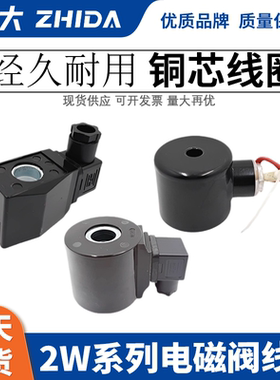 2W电磁阀铁壳铜线圈16内孔20内孔4分1寸电磁阀电机220V24V12V
