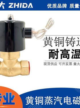 全铜耐高温蒸汽电磁阀控制电阀2L/US-15 20 25 32 4 6分1寸半220v