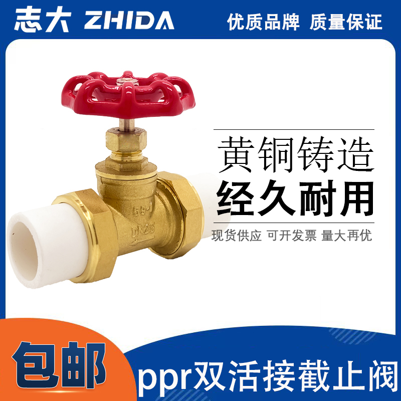 志大ppr截止阀全铜耐用