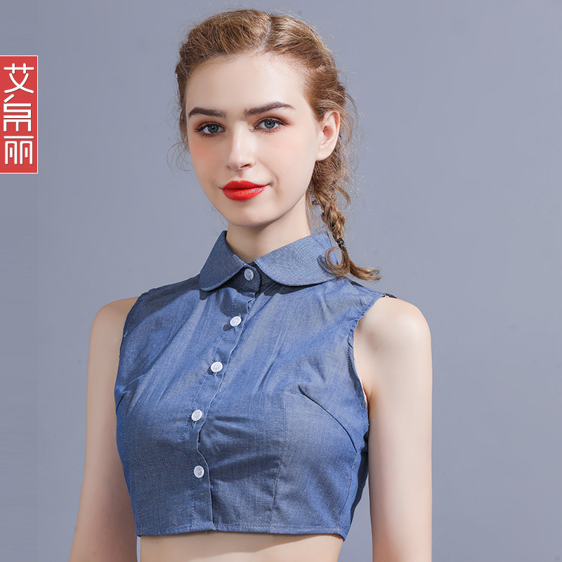 纯棉牛仔假领子百搭假领韩版白色衬衫领秋冬衬衣假领装饰配饰领子