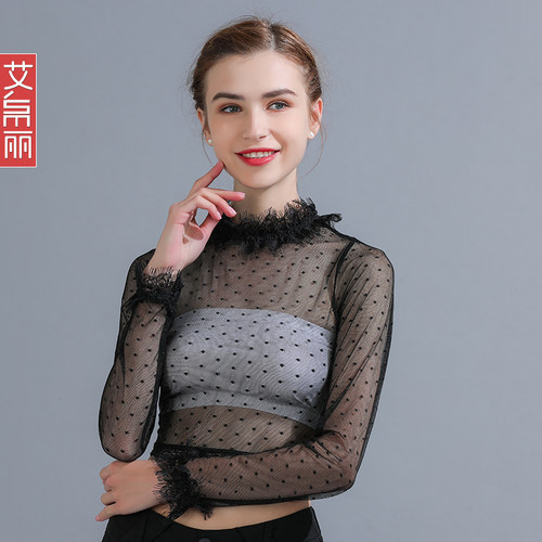 半截罩衫纱衣紧身内搭裙子蕾丝