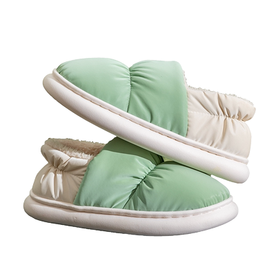 棉拖鞋女秋冬季可外穿加绒加厚