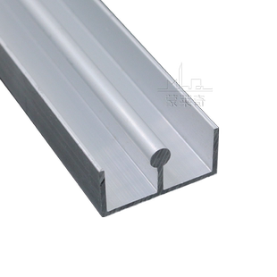 无框玻璃移门上轨道展示柜橱柜书柜滑道山字型双槽导轨推拉门下轨