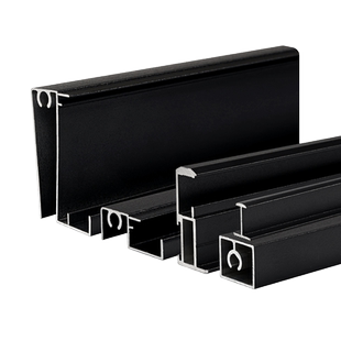 衣柜门推拉门玻璃柜门定制门扇框架移门窄边框型材铝材铝合金门框