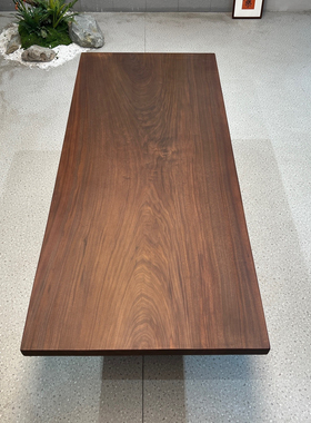 北美黑胡桃大板 独板 全方230*100*6餐桌办公桌书桌岛台实木大板