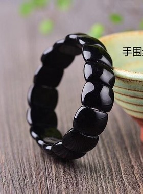 天然黑曜石时尚水晶情侣手链情侣