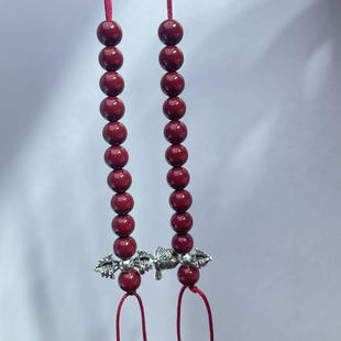 藏饰朱砂计数器108颗手持精美侧挂精工金刚铃杵挂饰流苏饰品挂件