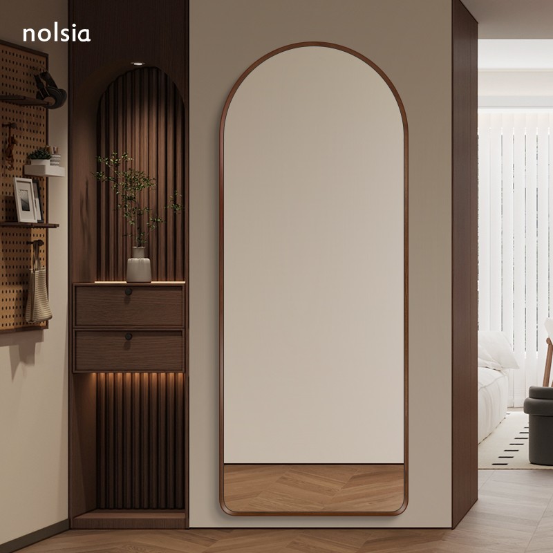 中古拱形大镜子复古壁挂全身镜