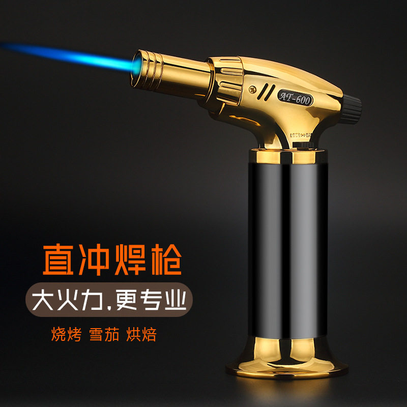 创意防风直冲打火机充气便携点火器雪茄喷枪艾灸点香烘焙高温焊枪