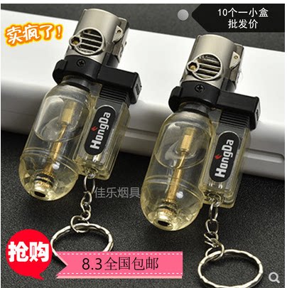 超值防风充气直冲打火机高温小焊枪雪茄喷枪可携式礼品打火机气体