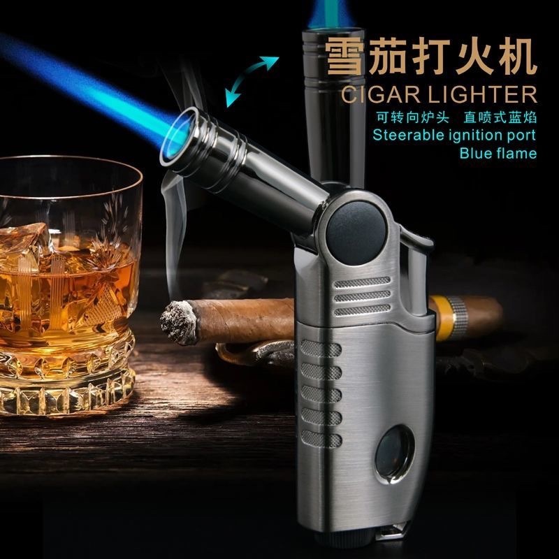 FLABOX火盒创意防风打火机充气点火器雪茄喷枪点香直冲气体火机