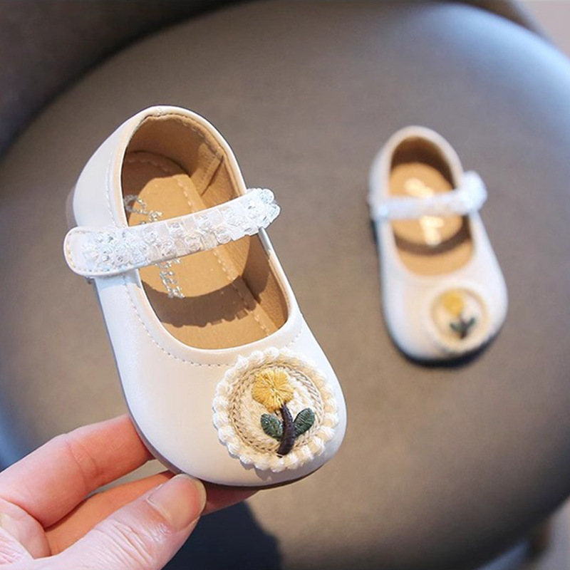 宝宝公主鞋小童皮鞋shoeskids时尚浅口女孩豆豆鞋软底幼儿童鞋