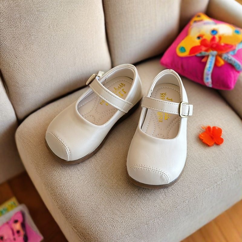 宝宝公主鞋小童皮鞋shoeskids时尚浅口女孩豆豆鞋软底幼儿童鞋
