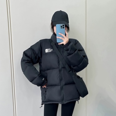 美版1996男女款羽绒服冬季700蓬鹅绒保暖加厚短款连帽外套户外