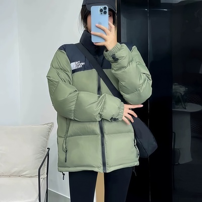 美版1996男女款羽绒服冬季700蓬鹅绒保暖加厚短款连帽外套户外