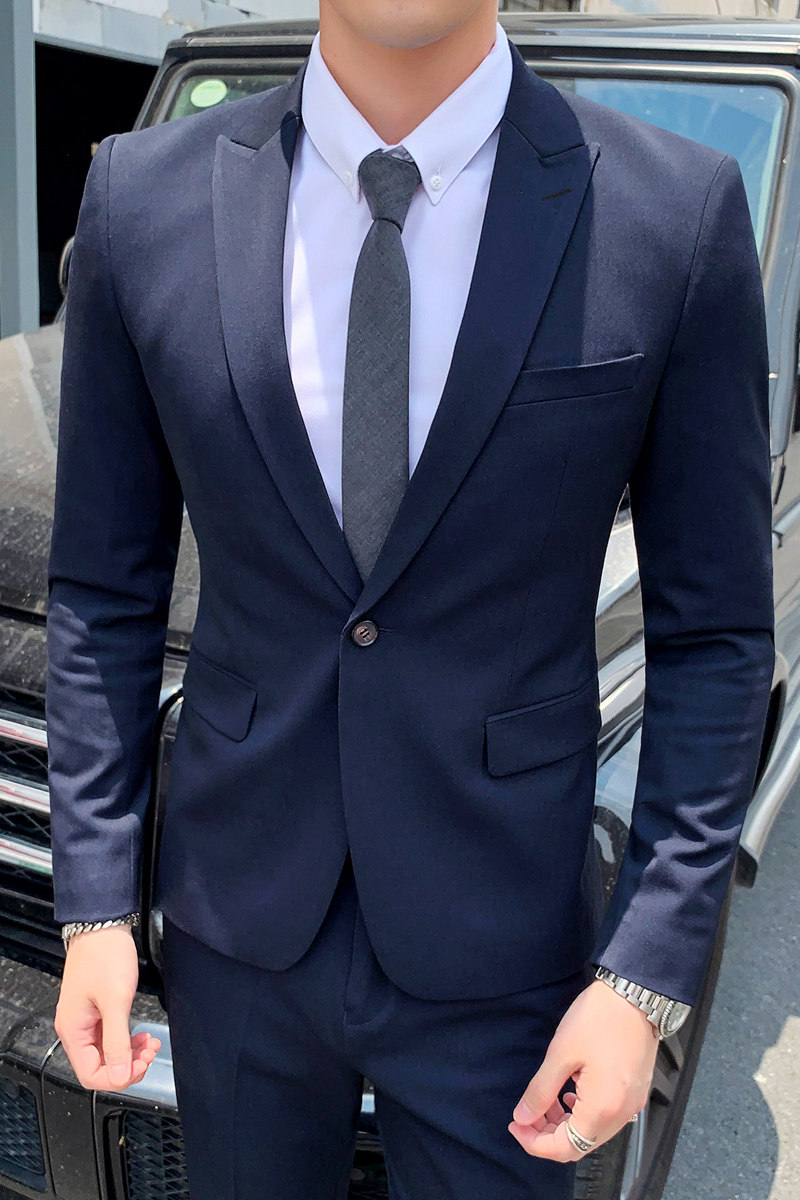 西装两件套男商务绅士工作小西服职业正装礼服1012-LJT803-P220,男装西服套装,星座1012