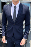 西装两件套男商务绅士工作小西服职业正装礼服1012-LJT803-P220，男装西服套装，星座1012
