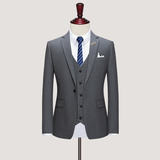 西装男套装新郎结婚礼服职业商务休闲西服精致英伦风805-P260，男装西服套装，星座1012
