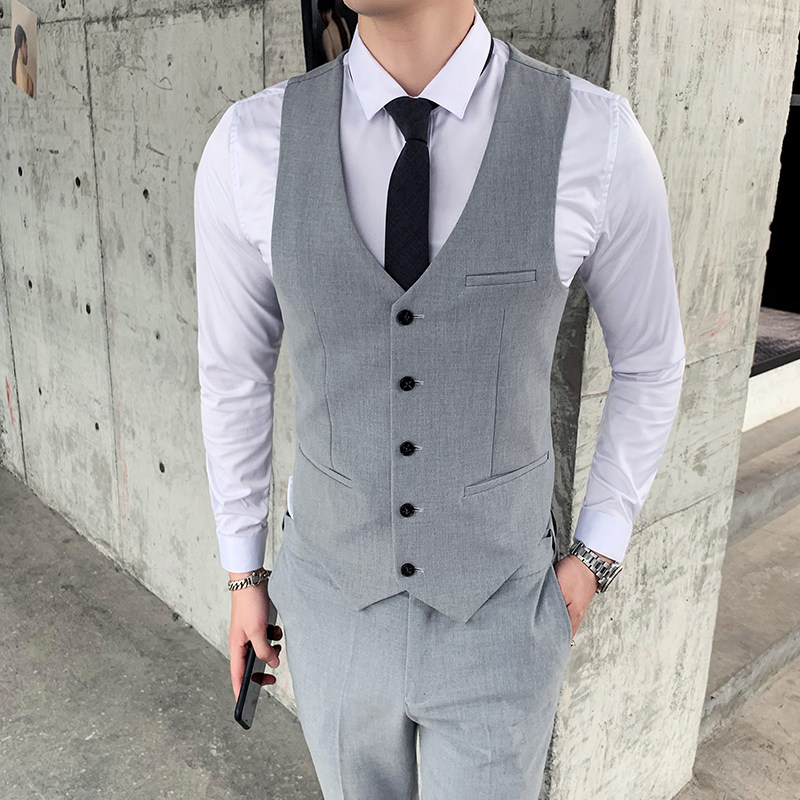 英伦修身男士马甲时尚韩版绅士马夹坎肩发型师工装潮M802-P60，男装工装外套，星座1012