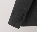 男士西服礼服西装修身两件套格子双排扣假模高清LJT865-P200，男装西服套装，星座1012