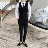 纯色西服男套装三件套商务休闲西装礼服新郎正装1012-SJT831-P240，男装西服套装，星座1012