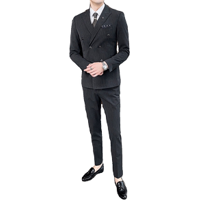冬季双排扣修身西服套装男士西服三件套礼服SJT826-P265图片