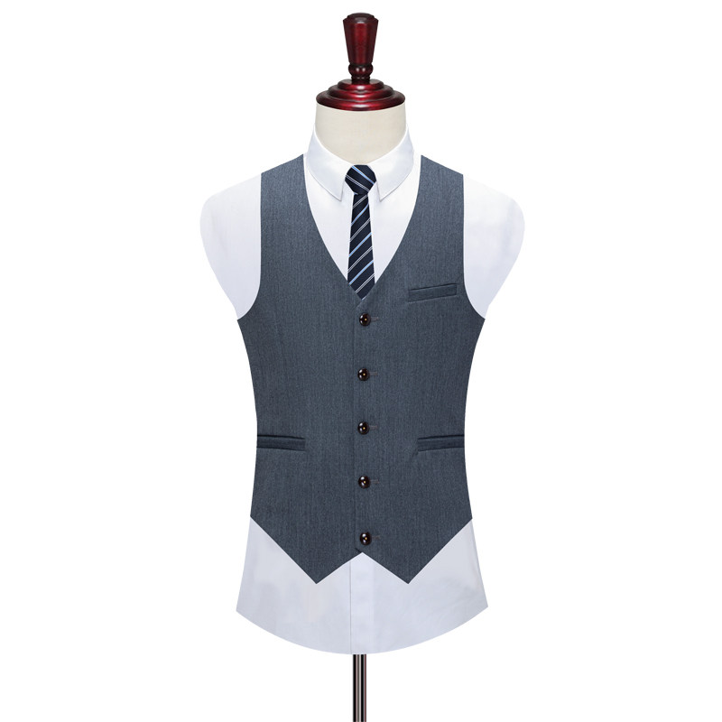 秋冬深灰男生西服套装修身休闲西服三件套正装结婚SJT836-P260,男装西服套装,星座1012