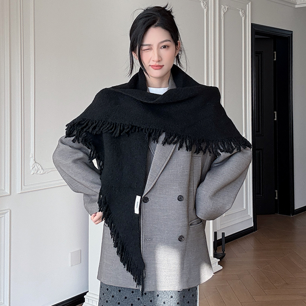 2025冬季新款韩系三角围巾