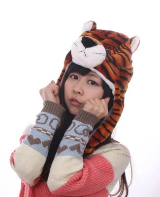 儿童卡通动物帽子表演头饰头套