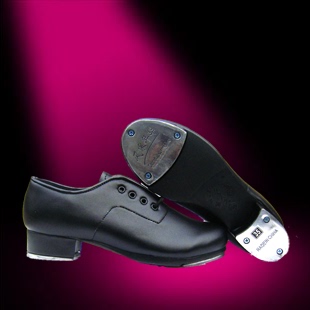 踢踏鞋男女真皮踢踏舞鞋儿童成人系带硬底少儿舞蹈鞋牛皮舞蹈鞋