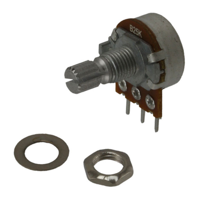 P160KN-0QC15B25K【POT 25K OHM 1/5W PLASTIC LINEAR】