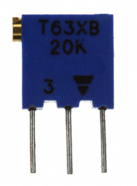 T63XB203KT20【TRIMMER 20KOHM 0.25W PC PIN SIDE】