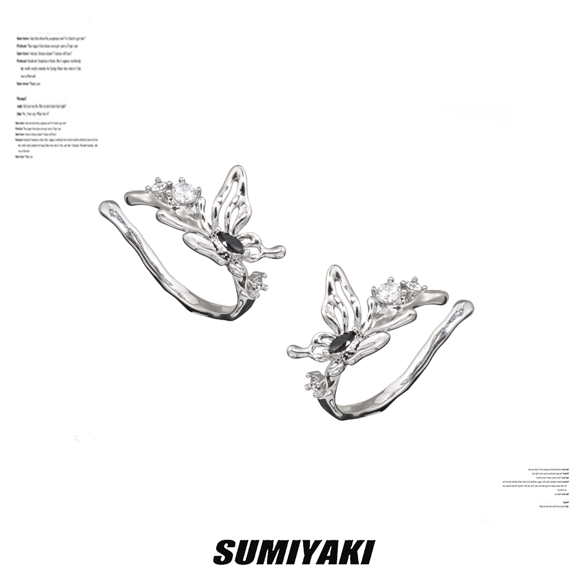 SUMIYAKI無耳洞星人蝴蝶耳夾