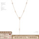 SUMIYAKI 安卡系列锆石项链Y字型长款 锁骨链