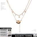 SUMIYAKI 礼物 海洋项链金色贝壳高级感锁骨链叠链吊坠度假风新款