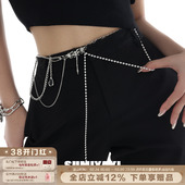 可随意调节 辣妹凹造型神器 SUMIYAKI原创腰链裤 链