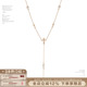 SUMIYAKI 锁骨链 安卡系列锆石项链Y字型长款