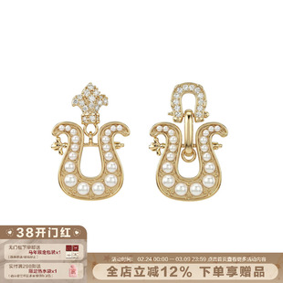 SUMIYAKI 马蹄扣好运连连马年耳环招财纳福耳饰2026新款新年礼物
