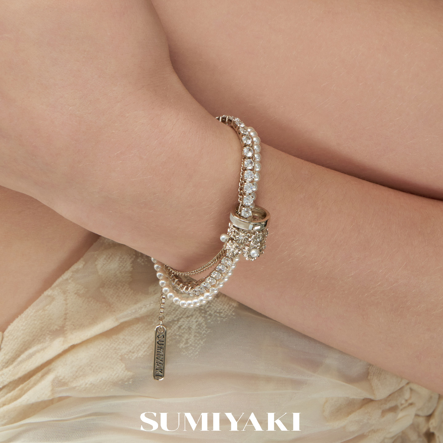 SUMIYAKI转念系列繁花转运珍珠手链女款路路通手串2026新款首饰图片