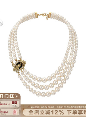 年会戴它超出片！SUMIYAKI 马年系列 复古高级感珍珠多层项链女