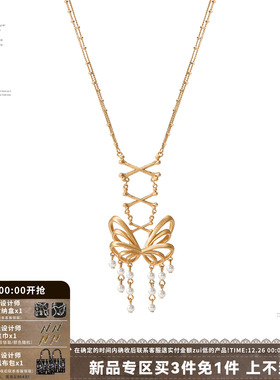 SUMIYAKI蝴蝶结锁骨链小众女款