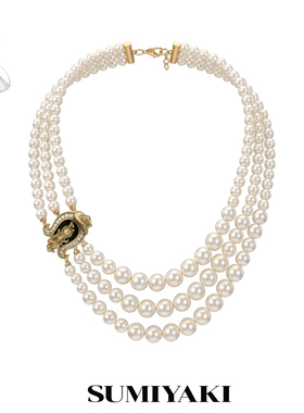 SUMIYAKI马年复古珍珠项链