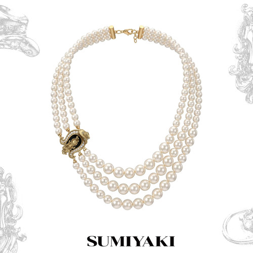 SUMIYAKI马年复古珍珠项链