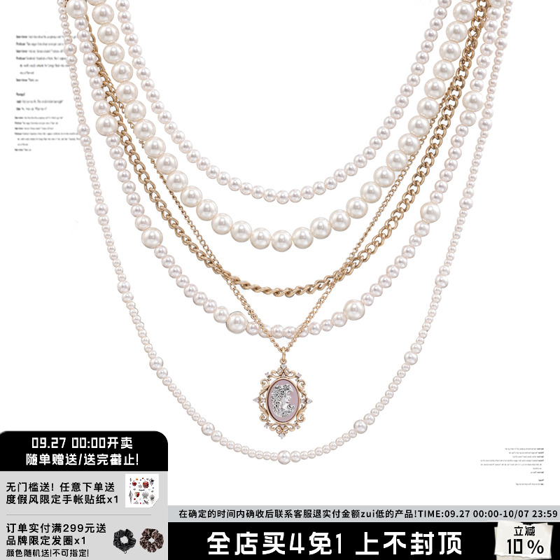田曦薇金靖同款珍珠项链