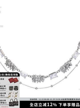 SUMIYAKI项链百搭双层锁骨链