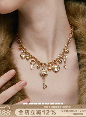 SUMIYAKI爱锁芯金色钥匙吊坠项链