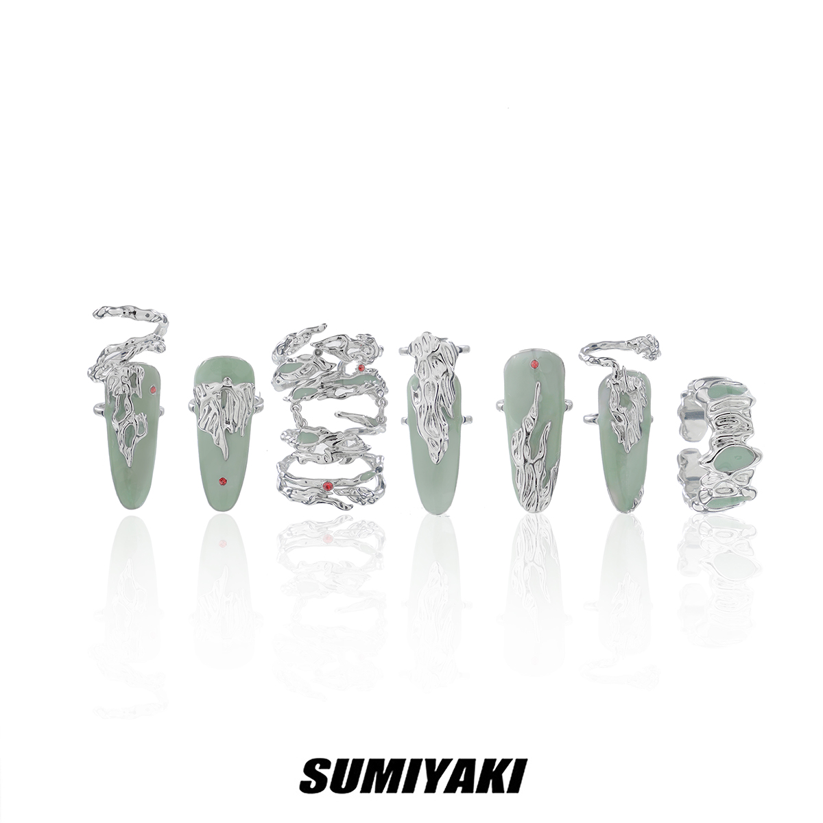 SUMIYAKI國風指甲戒套裝