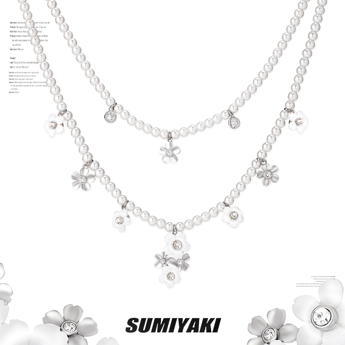 双层珍珠项链春夏新款